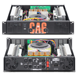 CA6 Mejor Precio de Amplificador de Potencia Profesional de Doble Canal 2U para Exteriores 2CH*500W/750W de Proveedor Chino - Product Image 1