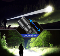 Lampe de poche LED COB avec lumière latérale, portable, haute intensité, longue durée de vie de la batterie, pour la maison et l'extérieur, lampe de réparation d'urgence, lampe de travail