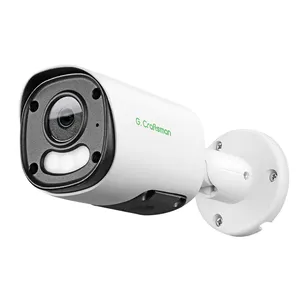 GX-YUFD-M8S 4K 8MP Smart AI IP Camera Vision nocturne colorée avec double alarme lumineuse lors de la détection de la forme humaine des personnes en mouvement