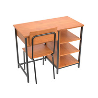 Meubles scolaires pas chers, bureau et chaise double pour étudiants, table d'enseignant en MDF, à monter soi-même