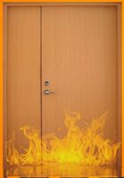 Porte insonorisée acoustique homologuée américaine, design moderne, porte d'hôtel en bois massif, certificat UL10b-10c, porte en bois ignifugée pour hôtel