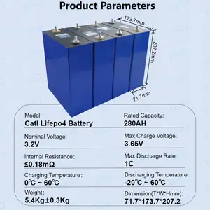 Xiho catl 3.2V 320ah 314ah 302ah 280ah LiFePO4 di động pin có thể sạc lại lăng trụ lithium năng lượng nhà lưu trữ năng lượng pin năng lượng mặt trời
