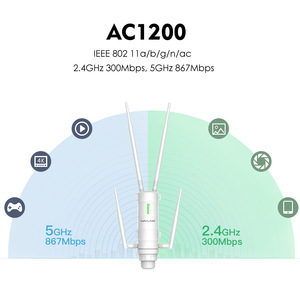 Wavlink POE AC1200 1200Mbps 2.4G/5G Punto <span class=keywords><strong>de</strong></span> Acceso Inalámbrico <span class=keywords><strong>de</strong></span> Alta Potencia para Exteriores, Resistente al Agua, <span class=keywords><strong>de</strong></span> Largo Alcance, Doble Banda, Amplificador <span class=keywords><strong>de</strong></span> <span class=keywords><strong>Señal</strong></span> <span class=keywords><strong>WiFi</strong></span>, <span class=keywords><strong>Repetidor</strong></span> - Product Image 2
