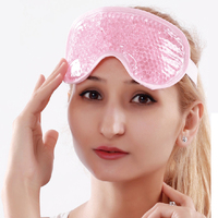 Masque chauffant personnalisé pour les yeux Chaleur-Froid Thérapie Gel Perle Eau Glacée Masque de sommeil Gel Pack de glace Réutilisable Glace Soulagement des maux de tête Masque pour les yeux