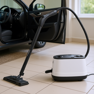 Nettoyeur vapeur électrique avec réservoir de 1500 ml, pour la maison, la voiture, le nettoyage des sols en carrelage - Product Image 2