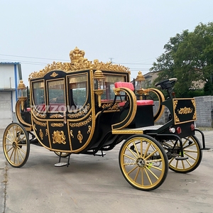 Calèche électrique royale à 4 roues, alimentée par batterie, pour 2 à 4 personnes, style rétro traditionnel, usage touristique - Product Image 5