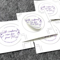 Etiquetas Adhesivas Personalizadas con Logotipo de Empresa, Impresión Personalizada, Vinilo Troquelado, Etiquetas Circulares Pequeñas para Negocios