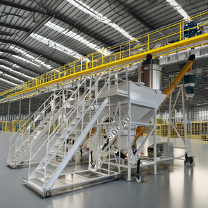 Machine de remplissage de convoyeur à vis mobile Silo à ciment <span class=keywords><strong>en</strong></span> vrac de petite capacité <span class=keywords><strong>1m3</strong></span>-3m3 trémie à ciment pour volaille avec soufflet de chargement - Product Image 3