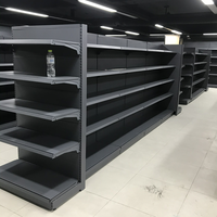 Nouvelle conception d'étagère de supermarché à prix avantageux, gondole double face en acier de Luoyang, système d'étagères d'hypermarché en provenance de Chine