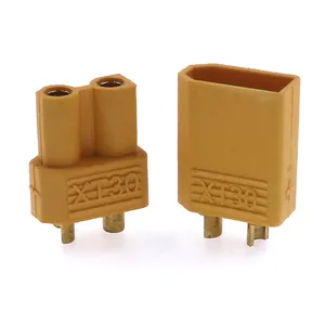 Conector de batería XT90 XT60 XT30 RM30 con cubierta macho y hembra amarillo