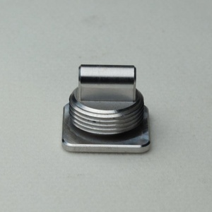 Fresado CNC de Precisión para Tapón Roscado de Aleación de Aluminio Mecanizado con Base Cuadrada para Piezas de Equipos - Product Image 4