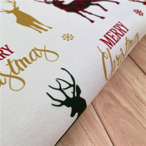 <span class=keywords><strong>Tissu</strong></span> en molleton de coton biologique 280 g/m² à tricotage chaîne, extensible et lourd, pour robes et costumes, avec motifs de Noël personnalisés et respectueux de l'environnement - Product Image 2