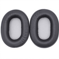 Coussinets d'oreille en cuir protéiné, remplacement pour casque sans fil Sony MDR-1RBT MDR1R, coussinets d'oreille en mousse à mémoire de forme souple