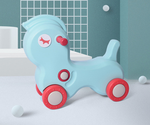 Jouet cheval à bascule vert pour enfants, prix bas, Animal, <span class=keywords><strong>licorne</strong></span> à monter - Product Image 6