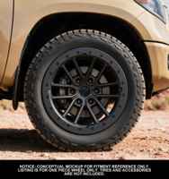 Ruedas de Aluminio Forjado Geruida S3-00040 18-24, Diseño Personalizado Negro Mate, Multirradio, Profundas, con Certificación DOT para F150, Garantía de 6 Años