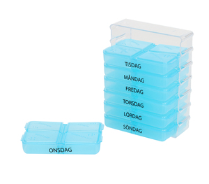 ขายส่ง7วันยาออแกไนเซอร์กล่องยาAM PMกระเป๋าที่ถอดออกได้กล่องยาพลาสติก - Product Image 5