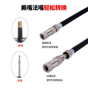 Pompe à vélo Rockbao 300Psi haute pression en alliage d'aluminium avec manomètre pour pneus de vélo et de vélo électrique - Product Image 3