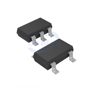 ไอซีควบคุมแรงดันไฟฟ้าคงที่ 2.8V 500mA TSOT23 5 ช่องสัญญาณ สำหรับการจัดการพลังงาน (PMIC) รุ่น MIC5319-2.8BD5-TR วงจรรวมแบบ SOT 23 5 บาง - Product Image 1
