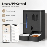 Distributeur automatique intelligent pour animaux de compagnie OEM 5L, écologique, moderne, double bol, contrôle par application, Wi-Fi double bande