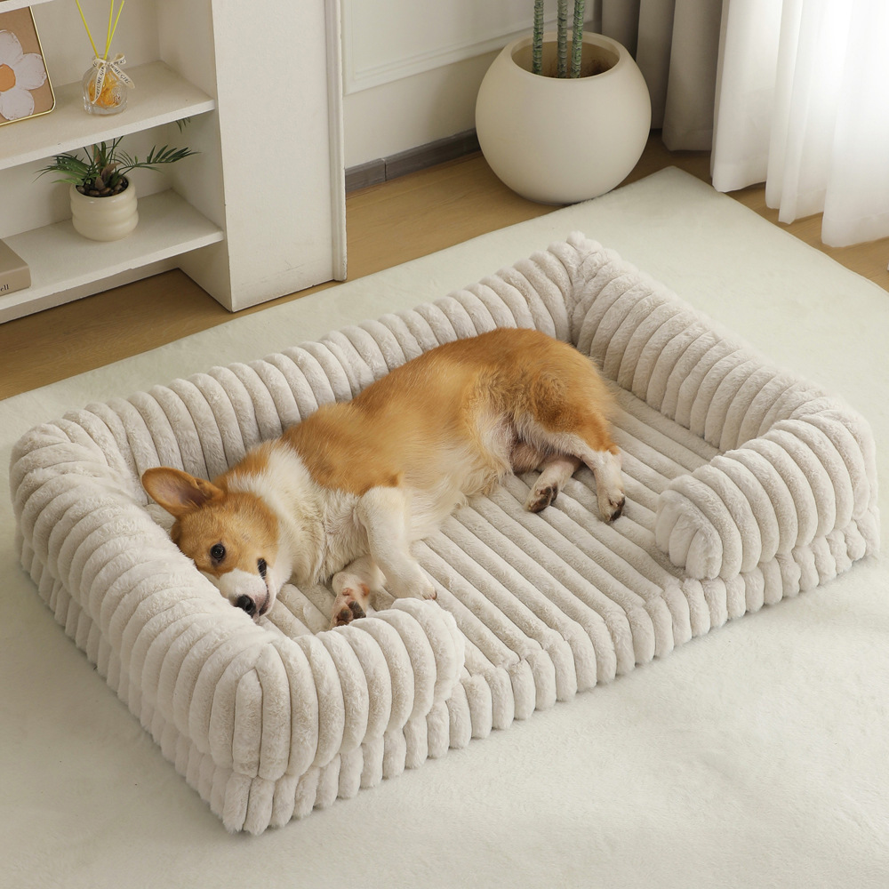 Wholesale Plush Dog Bed for Large Dogs – Soft Sponge Pet Bed with Custom Logo for Pet Brands & Retailers - View 3
