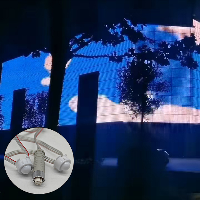2cm DMX512 LED Pixel Point Lights White Red Green PC Body IP67 DC 12V 2-Year Warranty Landscape Lighting