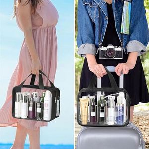 <b>Makeup</b> Toiletry <b>Storage</b> Bag Organizer Bag Custom Logo Portable Women's Large Capacity Portable Travel Zipper Bag Fashion - Product Image 2