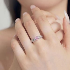 Dylam New Designer 925 Sterling Silver Rhodium Plated Eternity Wedding Band 8A Crushed <b>Iced</b> Out Cut Zirconia Women Jewelry <b>Rings</b> - Product Image 2
