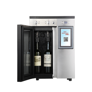Pantalla de visualización transparente <span class=keywords><strong>Enfriador</strong></span> de <span class=keywords><strong>vino</strong></span> eléctrico de acero inoxidable Dispensador de máquina expendedora de <span class=keywords><strong>2</strong></span> <span class=keywords><strong>botellas</strong></span> para uso doméstico - Product Image 2