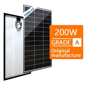 DINGHUI 공장 반 셀 태양 광 PV 모듈 모노 180W 200W 280W 72.cells 태양 광 전지 패널 가격 18-20usd