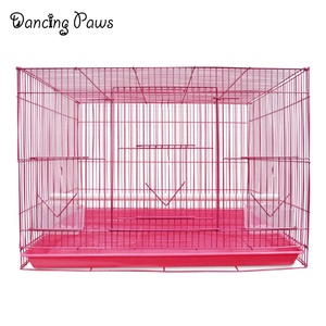 Jaula Grande para Aves Dancing Paws Jaula Cuadrada Plegable de Alambre de Hierro Metálico para Loro con Bandeja 60x40x40cm Estilo Simple y Ecológico - Product Image 4