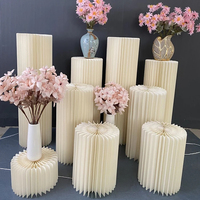 Offres Spéciales mariage fête d'anniversaire fond décoration socle pliant affichage papier support pilier papier colonne romaine Table