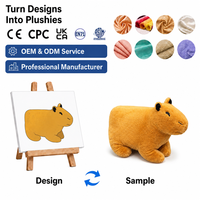 Peluche Capybara Personnalisée avec Logo et Couleurs, Mascotte en Peluche, Cadeau Jouet