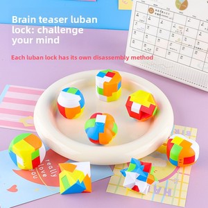 Juego de Rompecabezas 3D para Niños y Adultos, Desbloquea tu Inteligencia, Juguete Educativo Clásico, Mini Bola de Bloqueo - Product Image 1