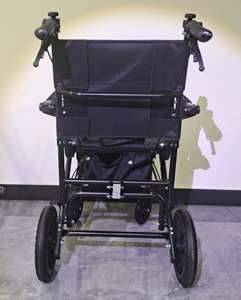 Sillas de ruedas para adultos Silla de transporte Ligera plegable con mango giratorio, sillas de ruedas de viaje plegables portátiles - Product Image 5