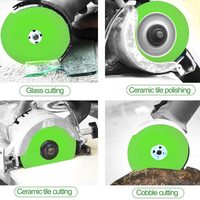 Disque de coupe diamanté Fullux 100 mm (4 pouces) pour verre, lame de scie diamantée pour le polissage et la découpe de carreaux de céramique et de jade vert