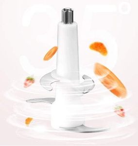 <b>Mini</b> Portable Electric Baby Food Maker <b>Grinder</b> 300ML Capacity Touch Control Blender Mixer Vegetable Fruit Garlic Salad Stainless - Product Image 5
