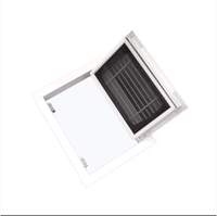 Grille de ventilation de plafond moderne en aluminium, ronde, type 'Egg Box', avec panneau articulé amovible, pour sous-sol et entrepôt