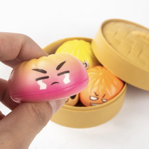2026 Popular Baozi Juguete de Descompresión y Amasamiento con Música, Diseño de Dibujos Animados Bonito, de Simulación de Comida para Aliviar el Estrés, de Recuperación Lenta - Product Image 4