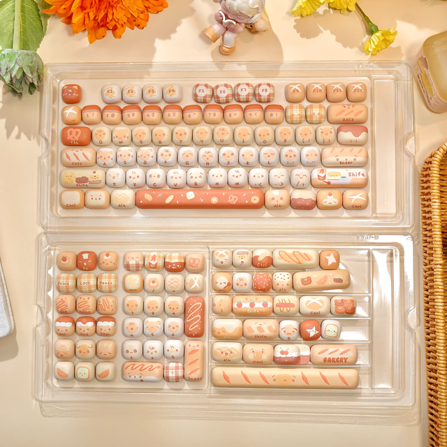 Custom 104-key MOG-style Cute Keycaps Featuring Unique Color Schemes and Personalized Customization Compatible Full Layout