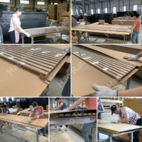 Paneles Acústicos Modernos HAORAN, Material Absorbente de Sonido, Paneles de Pared Flexibles de Listones de Madera 3D, Ecológicos, Reducción de Ruido del 80%, Insonorización