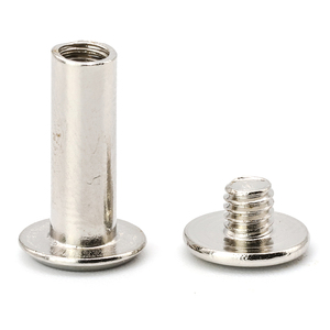 10 ensembles/sac Rivets de reliure Chicago fendus en acier inoxydable 304 M3 M5 M6, Rivets à barillet, Marque Nindejin, Qualité supérieure - Product Image 5