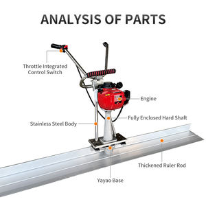 Règle vibrante en béton à essence avec outils en béton de haute qualité - Product Image 2
