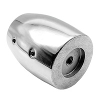 Little Dolphin Cone Base Truncado Rail Pulpit AISI 316 Acero inoxidable Pulido Yate
