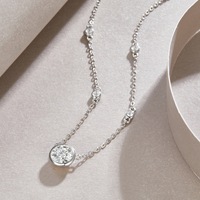 Compteur spécial S925 Sterling Silver Fine Jewelry Collier Mossanite personnalisé pour les mariages