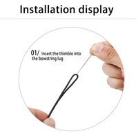Tir arc et flèche Silicone doigt garde corde tir à l'arc doigt garde arc classique tir à l'arc équipement de protection positionnement