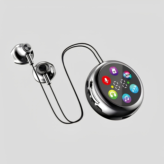 High Quality Type-C Wireless Neckband Earbuds Hybrid Driver AAC Codecs ABS Material Digital Display IPX-4 Waterproof BT 5.4