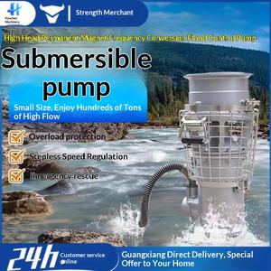 Pompe de contrôle des inondations en acier inoxydable à aimant, pour incendie et urgence, pompage municipal, petite pompe de drainage axiale - Product Image 1