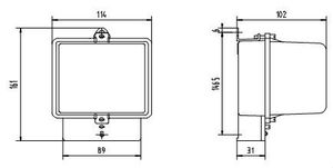 Phía trước Hội Đồng Quản trị cài đặt Analog điện 127V 230V kWh năng lượng mét một pha năng lượng mét với PC trong suốt Bìa - Product Image 3
