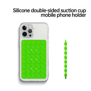 Funda de teléfono de succión de silicona de 2 lados Soporte de succión de teléfono de montaje adhesivo Compatible <span class=keywords><strong>con</strong></span> funda de teléfono <span class=keywords><strong>iPhone</strong></span> y Android - Product Image 4