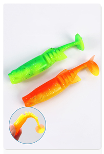 Señuelos de Pesca Suaves en <span class=keywords><strong>4</strong></span> Colores, 55mm 65mm 1.7g 2.8g, Señuelo Artificial Flotante de TPE para Pescar Lubina y Pez Mandarín - Product Image 4